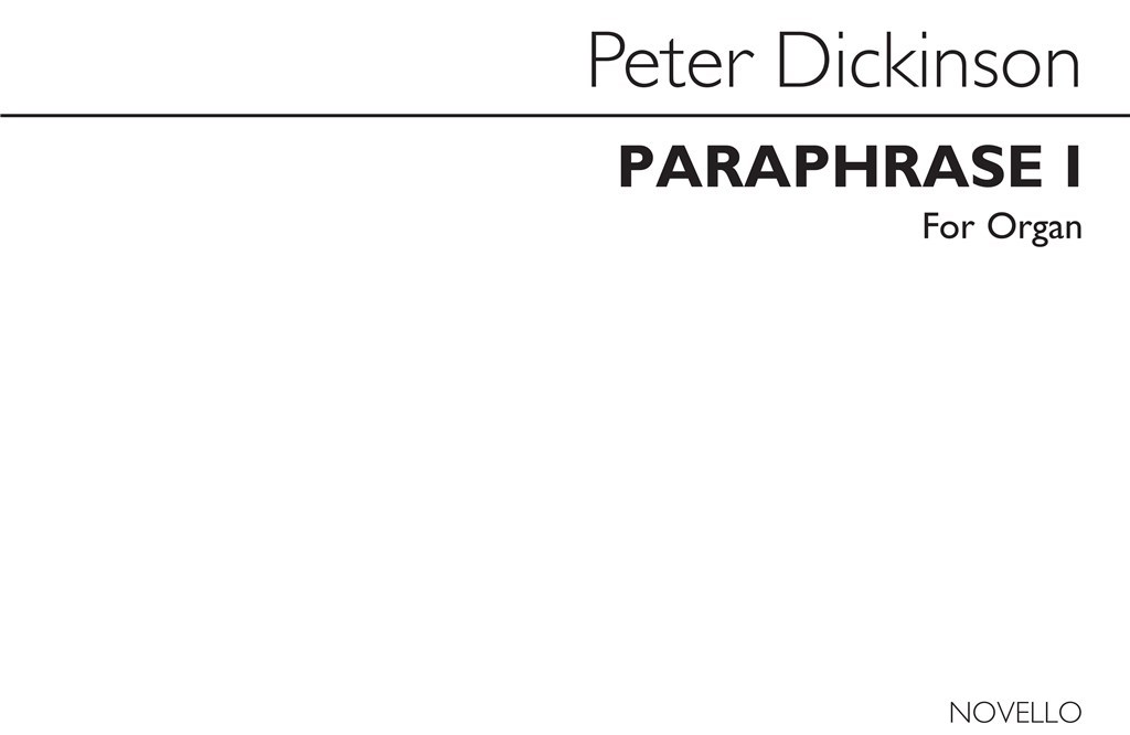 Paraphrase 1 for Organ